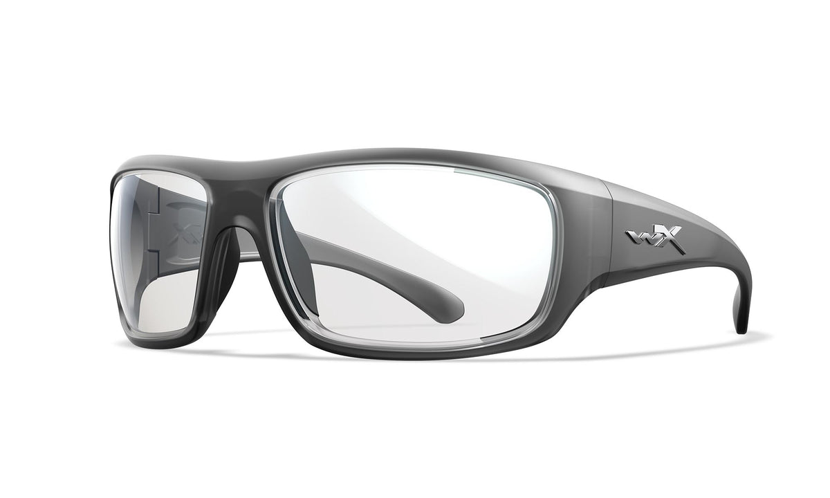 Wiley X Omega Clear – 3/4 angle view product photo